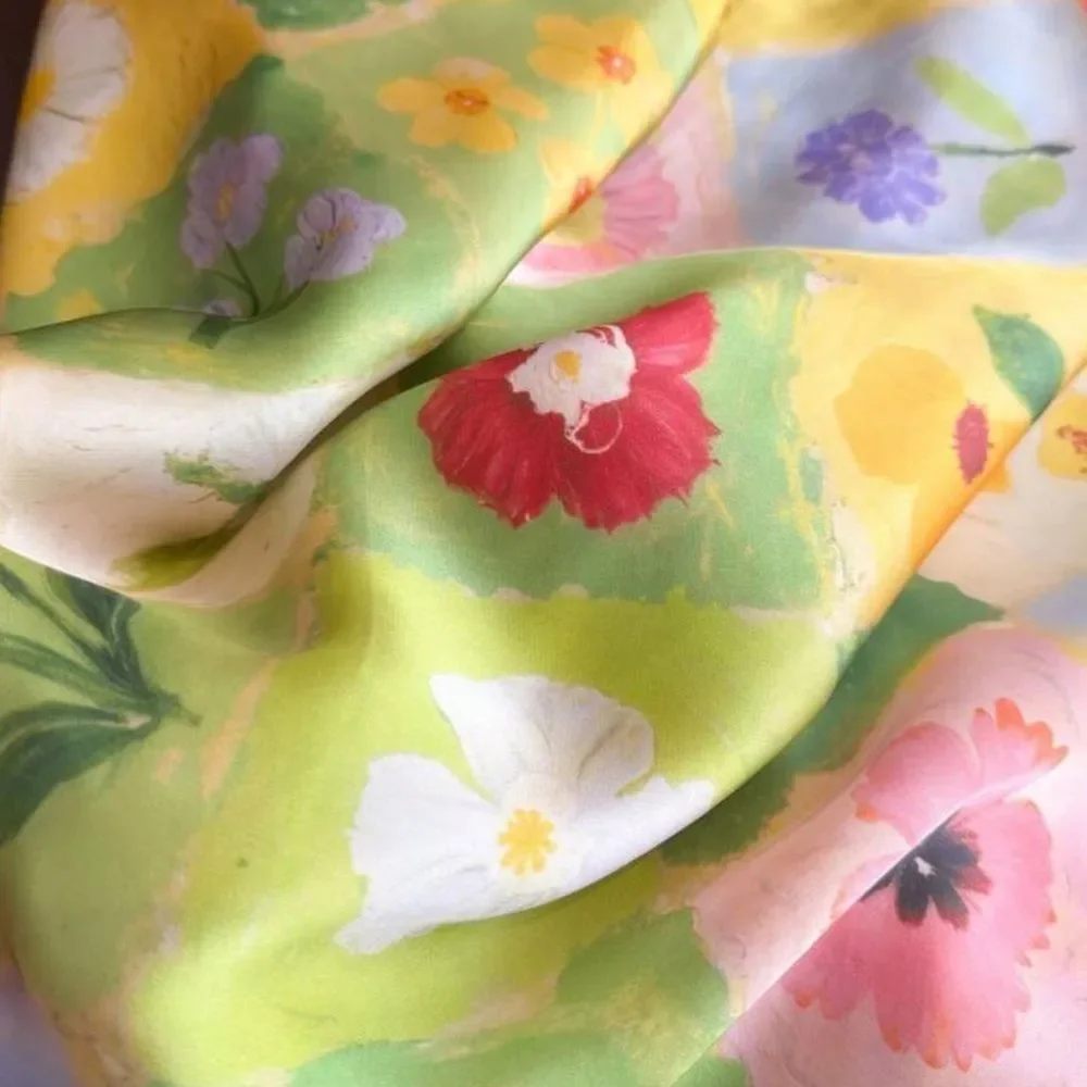 Floral Patterned Scarf S82